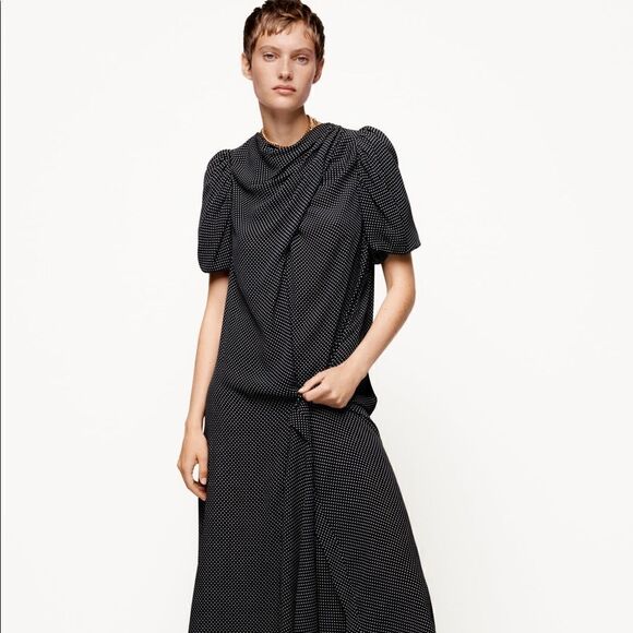 Zara Studio Limited Edition Draped Viscose New - Picture 11 of 11